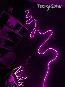 LED NEON FLEX 22OV UKURAN 1-5 METER LAMPU RUANGAN ESTETIK SUDAH GRATIS SOKET