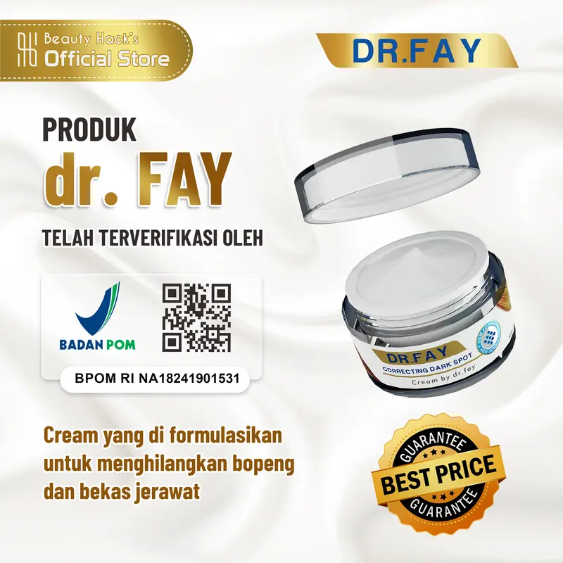 Dr Fay Cream Original - Penghilang Flek Hitam & Bekas Jerawat Perawatan Wajah 1