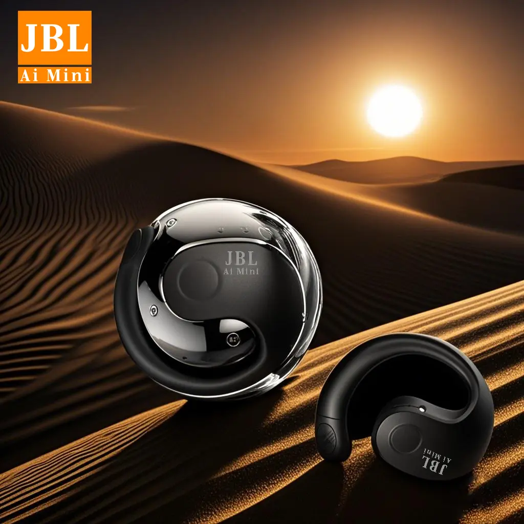 JBL AiMini Open Wireless Headphones, Bluetooth 5.4, Ear Hook + Ear Hook, IPX5 Waterproof, 48H Battery End, Must-have for Sports Travel
