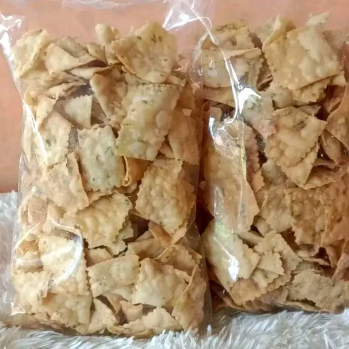 Keripik Pangsit Asin gurih (200 gram) Keripik Bawang, Keripik bawang asin gurih, Pangsit Bawang, Kripik bawang  Goreng 0