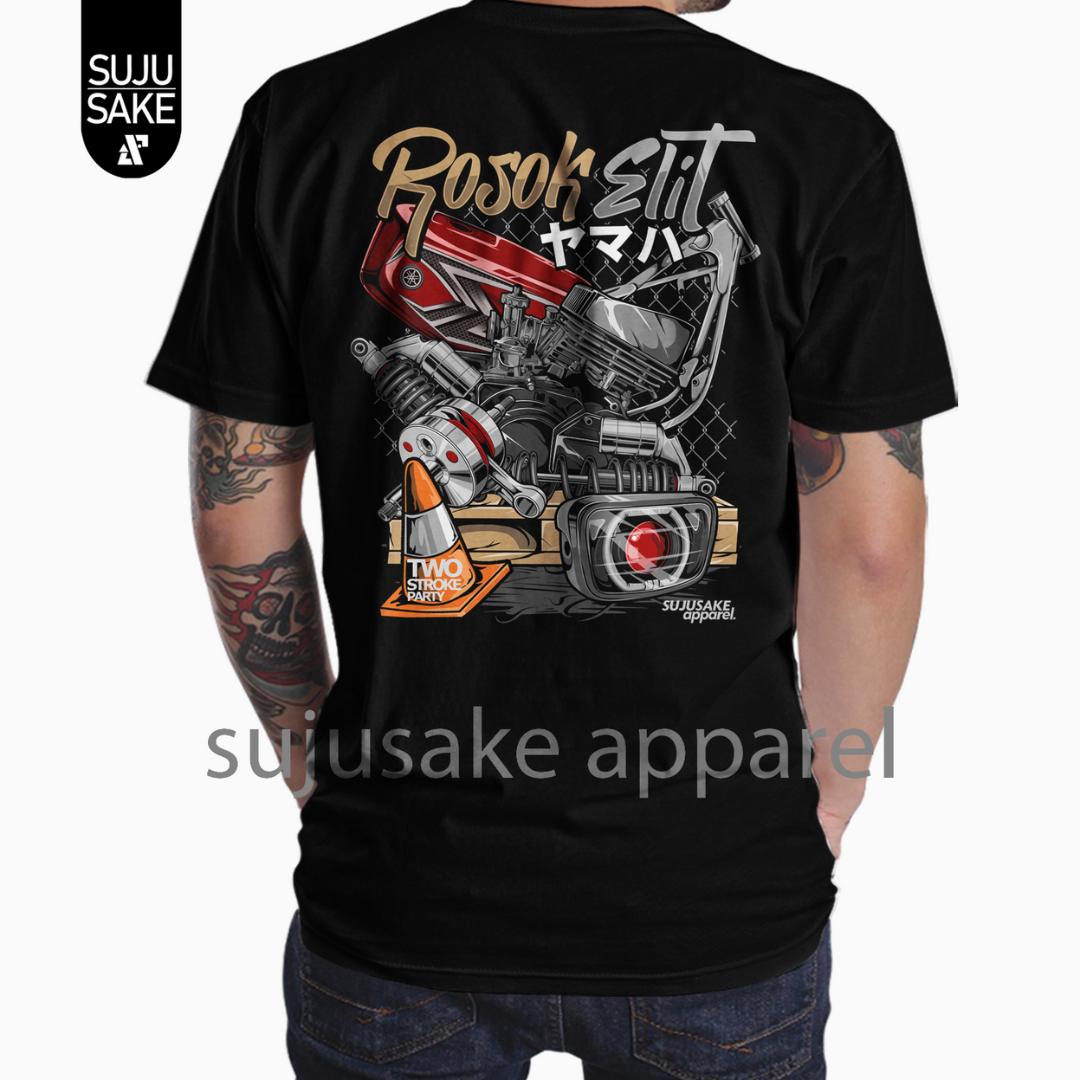 SUJUSAKE Apparel Baju Kaos Pria Rx King Rosok Elite Distro Bahan Cotton Combed 30s Halus Tebal Ukuran Jumbo Oversize Terbaru Sablon DTF