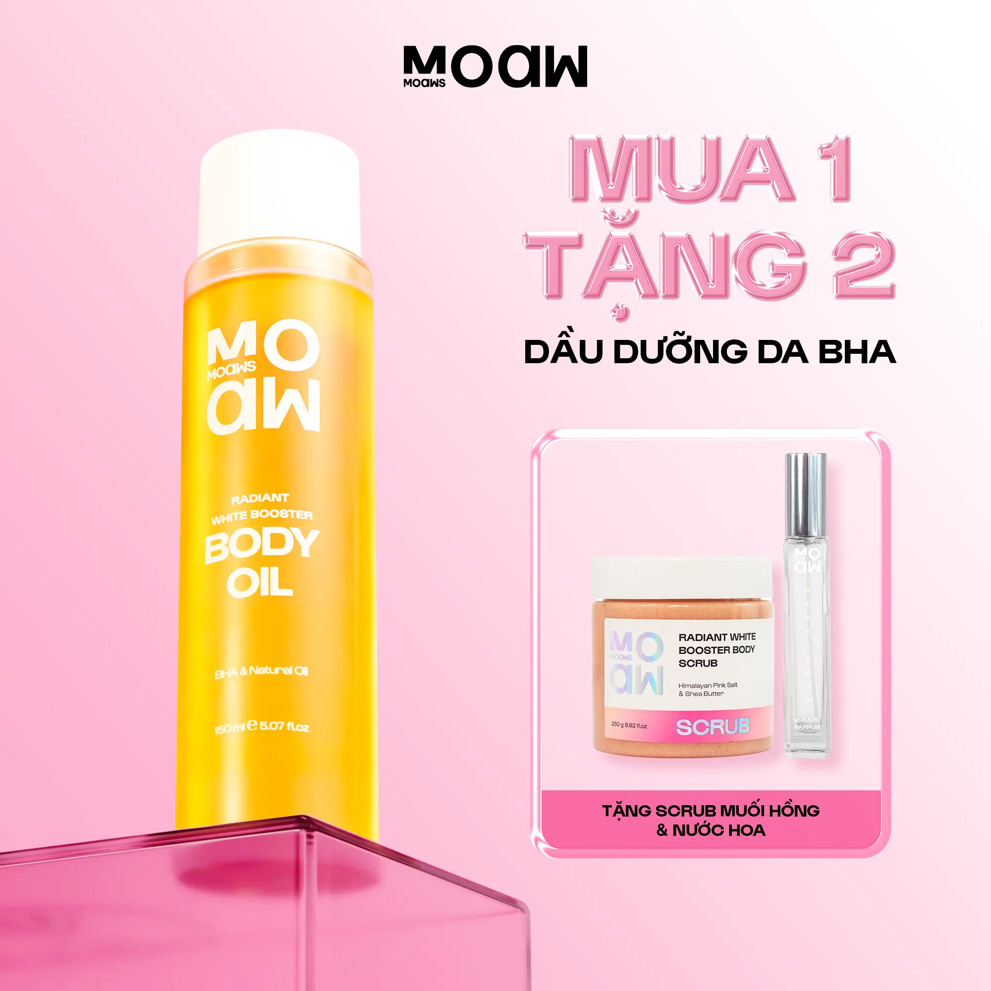 [MUA 1 TẶNG 2] Dầu Dưỡng Body MOAW MOAWS - Dầu Dưỡng Thể Body Oil Hỗ Trợ Rạn Da - Dầu Mát Xa Spa Dưỡng Ẩm Da - Làm Đẹp Dưỡng Da Body Women Nữ - Dầu Ủ Mịn Oil Viêm Nang Lông Massage Xoa Bóp Body Dầu BHA Dầu Dưỡng Mềm Mịn Da Thâm Dầu Dưỡng 6 Múi Dầu Khoáng