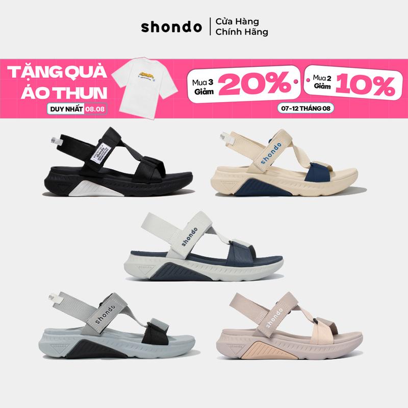 Giày Sandal Nam Nữ F7R Thoải Mái, Nhẹ Êm Shondo Nhiều Màu