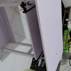 FUFU Meja Ranjang H-Shape Meja Laptop Adjustable Meja Belajar Meja Kerja dengan Roda Meja Samping Tempat Tidur 80×40cm Stabil Kokoh