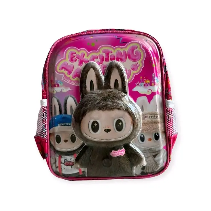 tas ransel anak TK pud model embos timbul lampu LED Fashion 3
