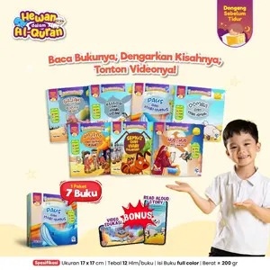 7 Buku Cerita Dongeng Anak Bergambar Sebelum Tidur Keajaiban Hewan Dalam Al Quran - Bonus Video Animasi + Aktifitas Edukatif. 1 Paket Isi 7