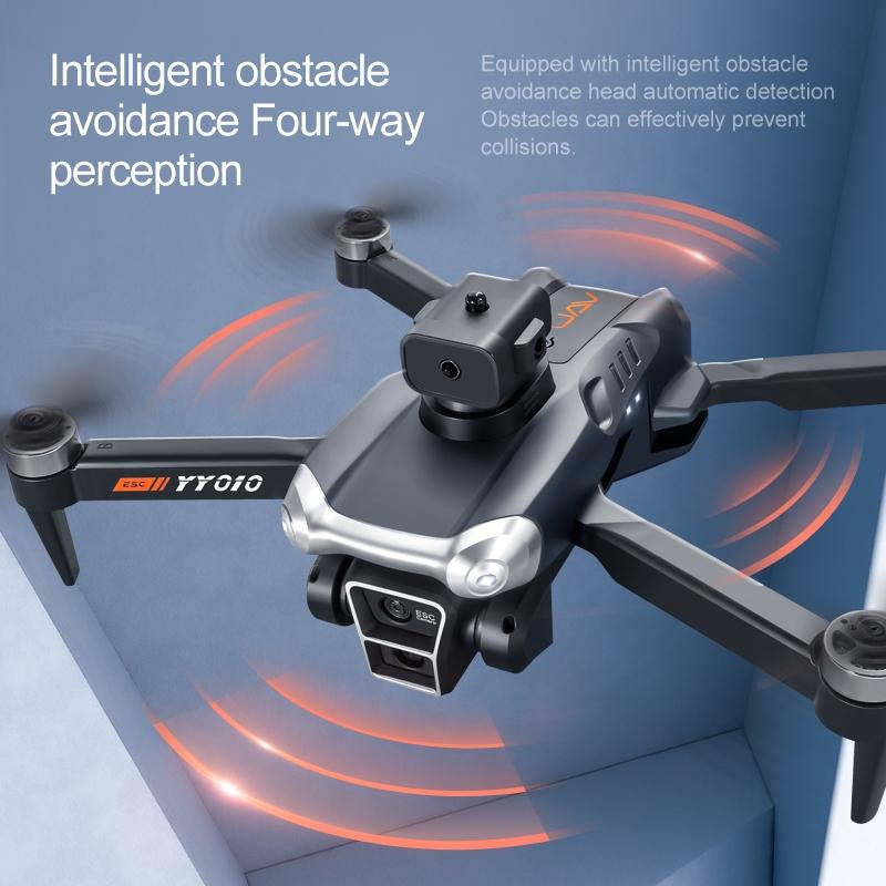 Drone YY010, Drone Motor Tanpa Sikat, Drone Kendali Jarak Jauh, Drone FPV Transmisi WIFI, Drone Penahan Ketinggian + Perangkat Penghindar Rintangan