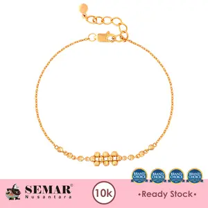 Gelang Emas Trisa Shine Ball Gold 10k Semar Nusantara