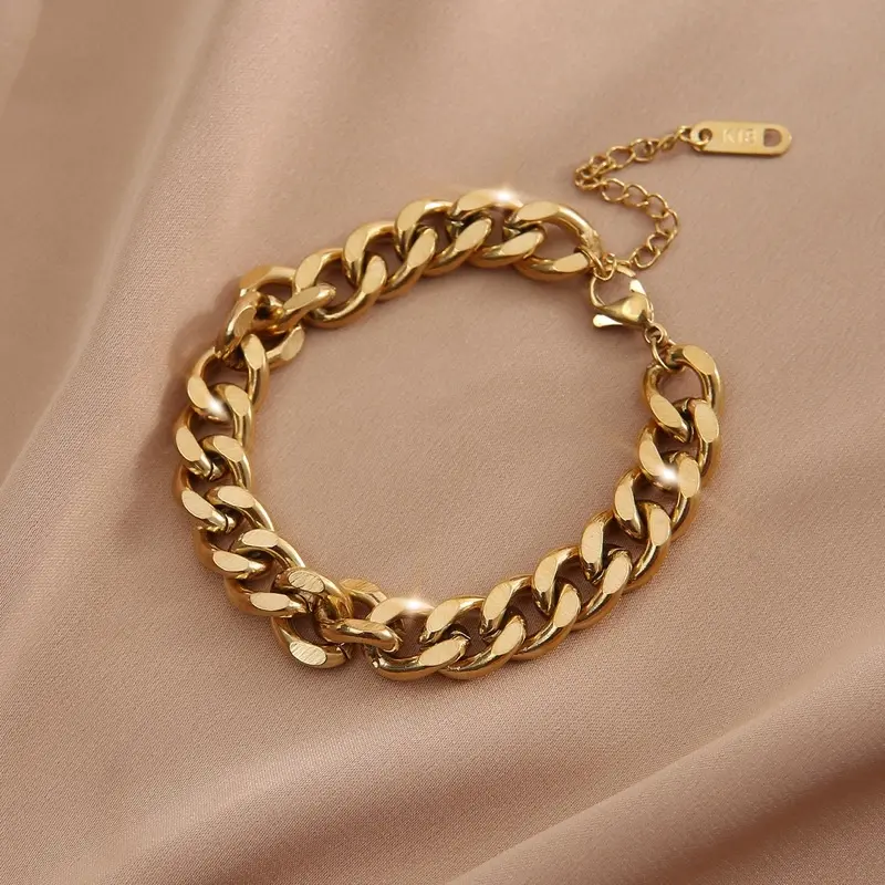 Gelang Titanium Polos Anti Karat untuk Pria dan Wanita - Bracelets 0