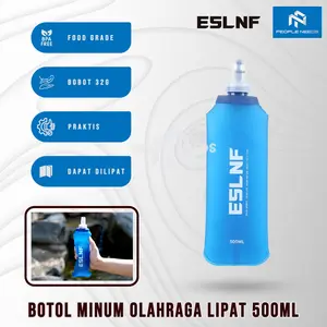 ESLNF Botol Air Minum Lipat Lari Running Water Bag 500 Ml