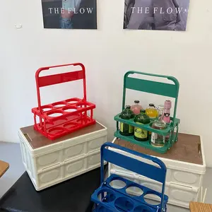 COD Rak Keranjang Bir Wine Beer Rack Beer Bottle Carrier Dapat Digunakan Kembali Untuk Bar