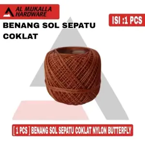 [ 1 Pcs ] Benang Sol Sepath coklat | Benang Nilon Butterfly | Benang Kasur Serbaguna