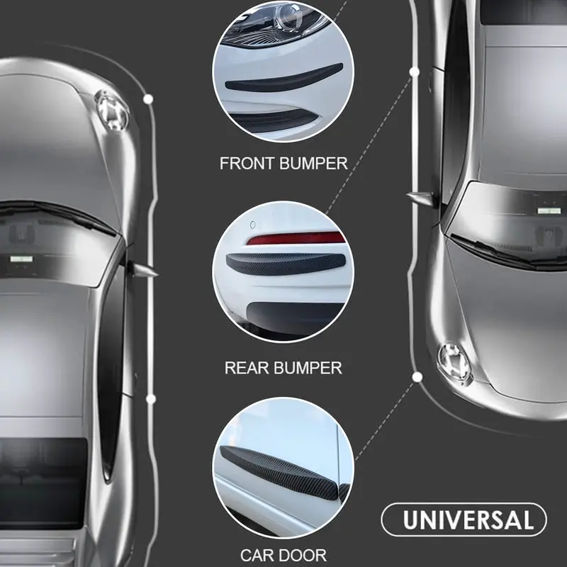 AM-68 Bumper Guard Stiker Pelindung Bemper Mobil Car Bumper Protector Anti Stratch Anti Lecet Cocok Semua Mobil 3
