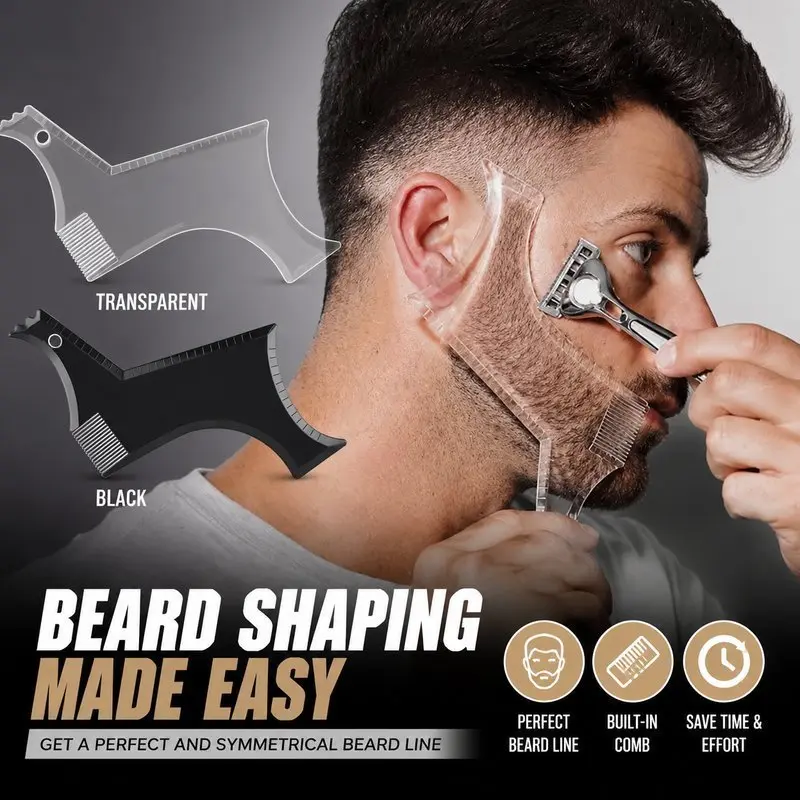 Alat Cukur Pembentuk Jenggot Portabel Ringan Mudah Dibawa, Beard Shaping Tool Untuk Styling Kumis dan Jenggot Di Rumah 【TOPSLINGS】