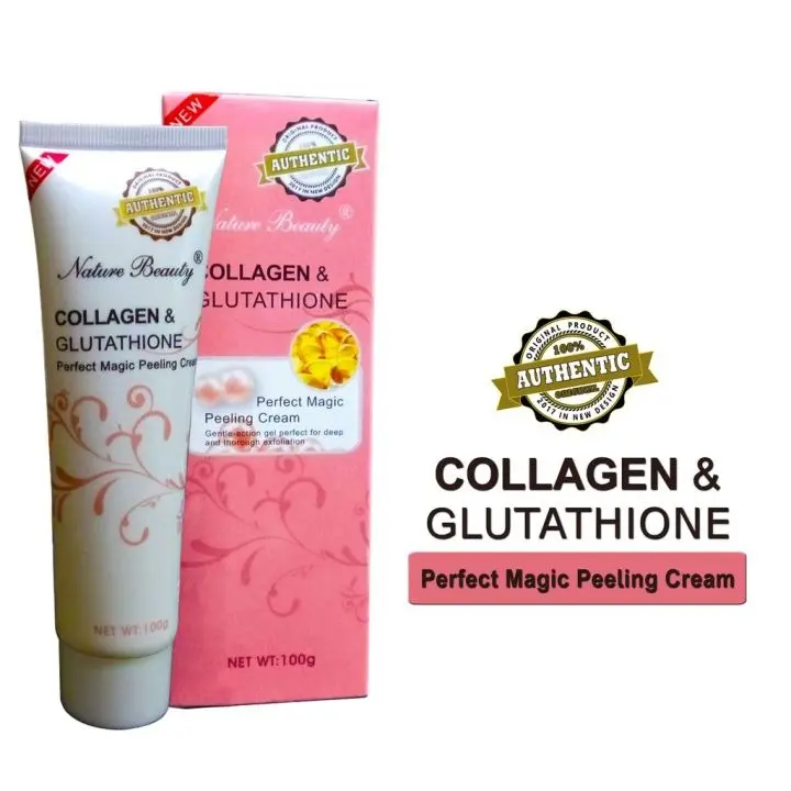 nature beauty collagen and glutathione Nature Beauty Collagen & Glutathione Peeling Cream - Perfect Magic Formula for Skin Care - 100g Tube nature beauty collagen and glutathione Nature Beauty Collagen & Glutathione Peeling Cream - Perfect Magic Formula for Skin Care - 100g Tube