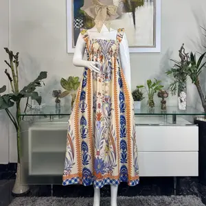 MARION LONG Dress Motif Bumil Busui Panjang Rayon Viscose Premium