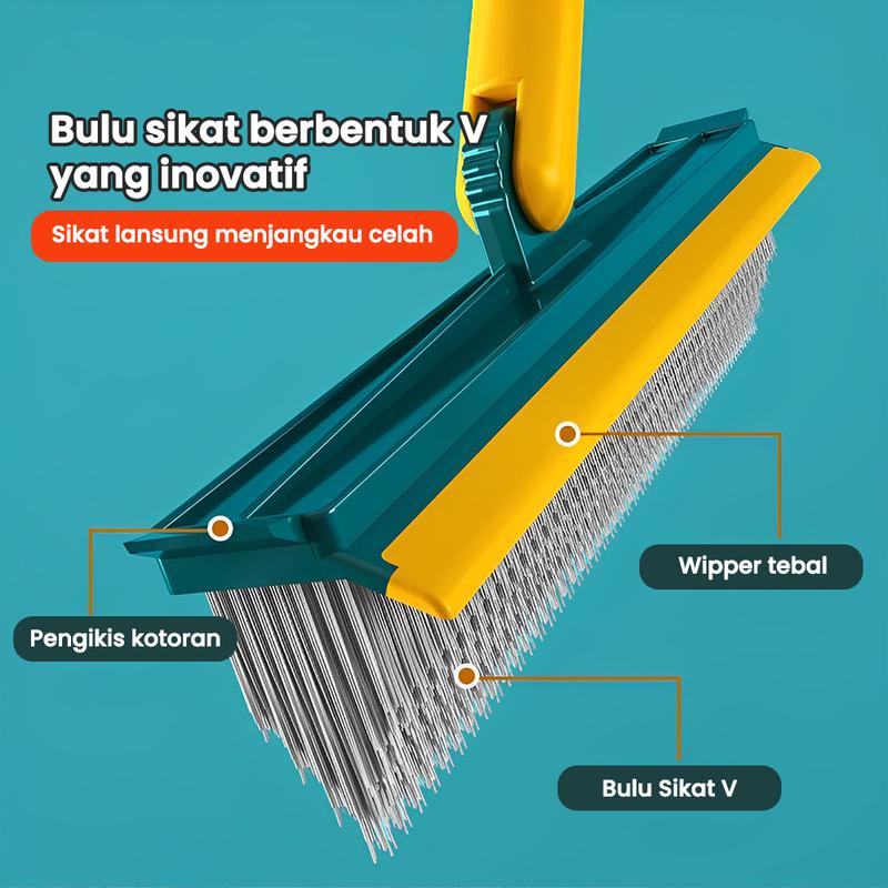 Product Introduction of Sikat lantai kamar mandi sikat pembersih kamar mandi celah ubin rumah tangga bulu keras pengikis sapu sikat celah lantai dua-dalam-satu 8