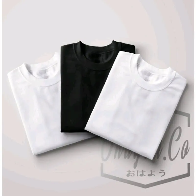 KAOS POLOS COTTON COMBED LENGAN PENDEK 30'S / PRIA & WANITA Distro Unisex baju cowok bajudistro  Nyaman