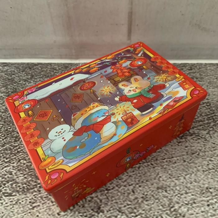 Gambar Tin Kaleng Chinese New Year / Kotak Box Kaleng Tempat Kue Motif Imlek Rectangular dari Trinity Kitchen Kota Administrasi Jakarta Barat Tokopedia
