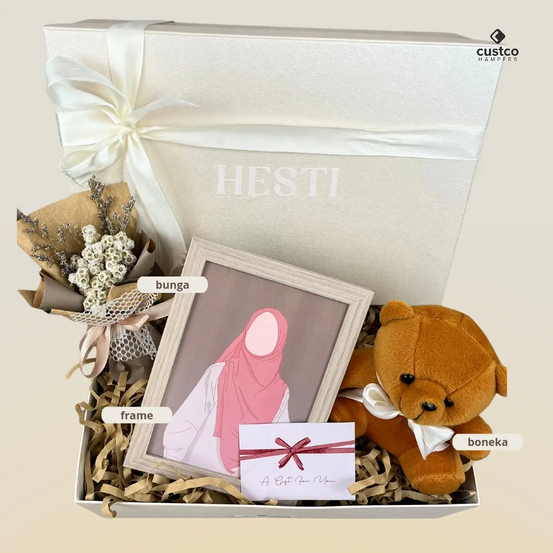 Giftset Cewek Girl Custom | Custom Nama | HG04 | Hampers Cewek | Kado Wanita Girlfriend Premium | Custco Hampers