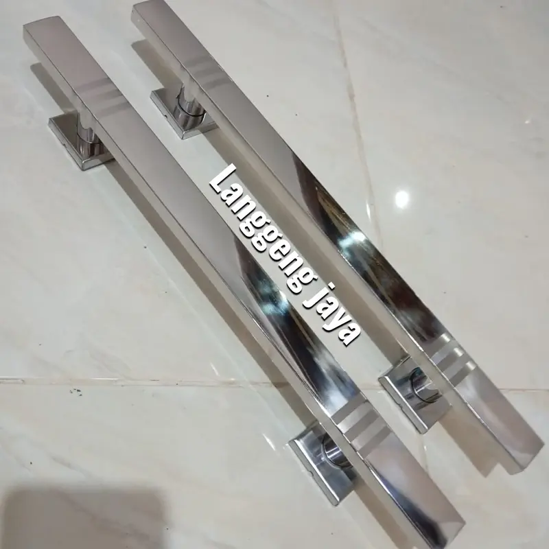 2pcs Handle pintu rumah 45cm,33cm Gagang pintu rumah Tarikan pintu full stainless steel stainlles 1