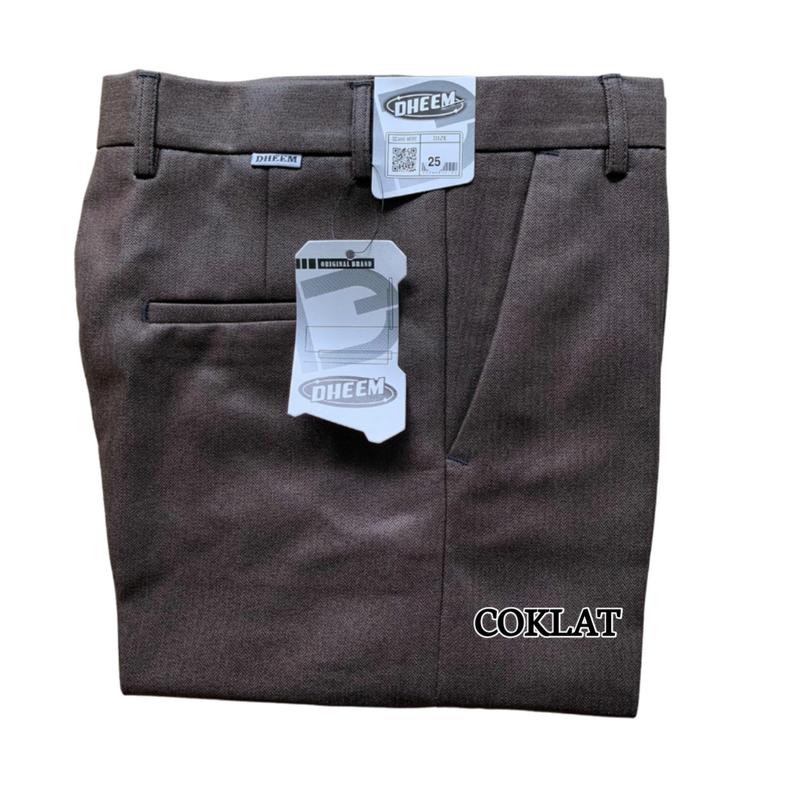 CELANA FORMAL METALIK UMUR 6-18 TAHUN Polos Slim-fitting Fashion 3