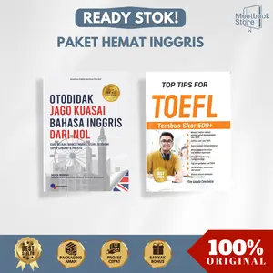 Buku Paket Hemat Jago Bahasa Inggris Best Seller!!! (Otodidak Jago Kuasai Bahasa Inggris + Buku Top Tips For Test Toefl)