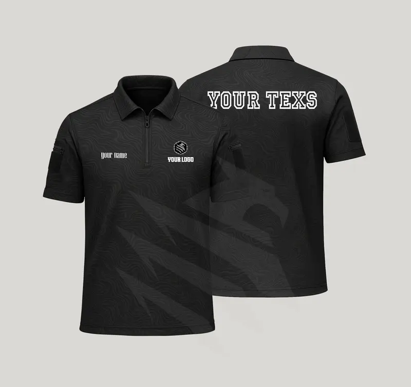 Kaos Wangki Zipper – Ghost Ops Series | bahan drifit embos bisa custom logo dan tulisan 5