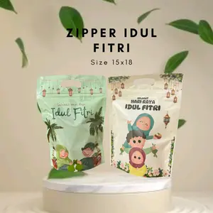 ZIPPER BAG MOTIF LEBARAN ZIPLOCK BAG IDUL FITRI 15x18 , 13x13