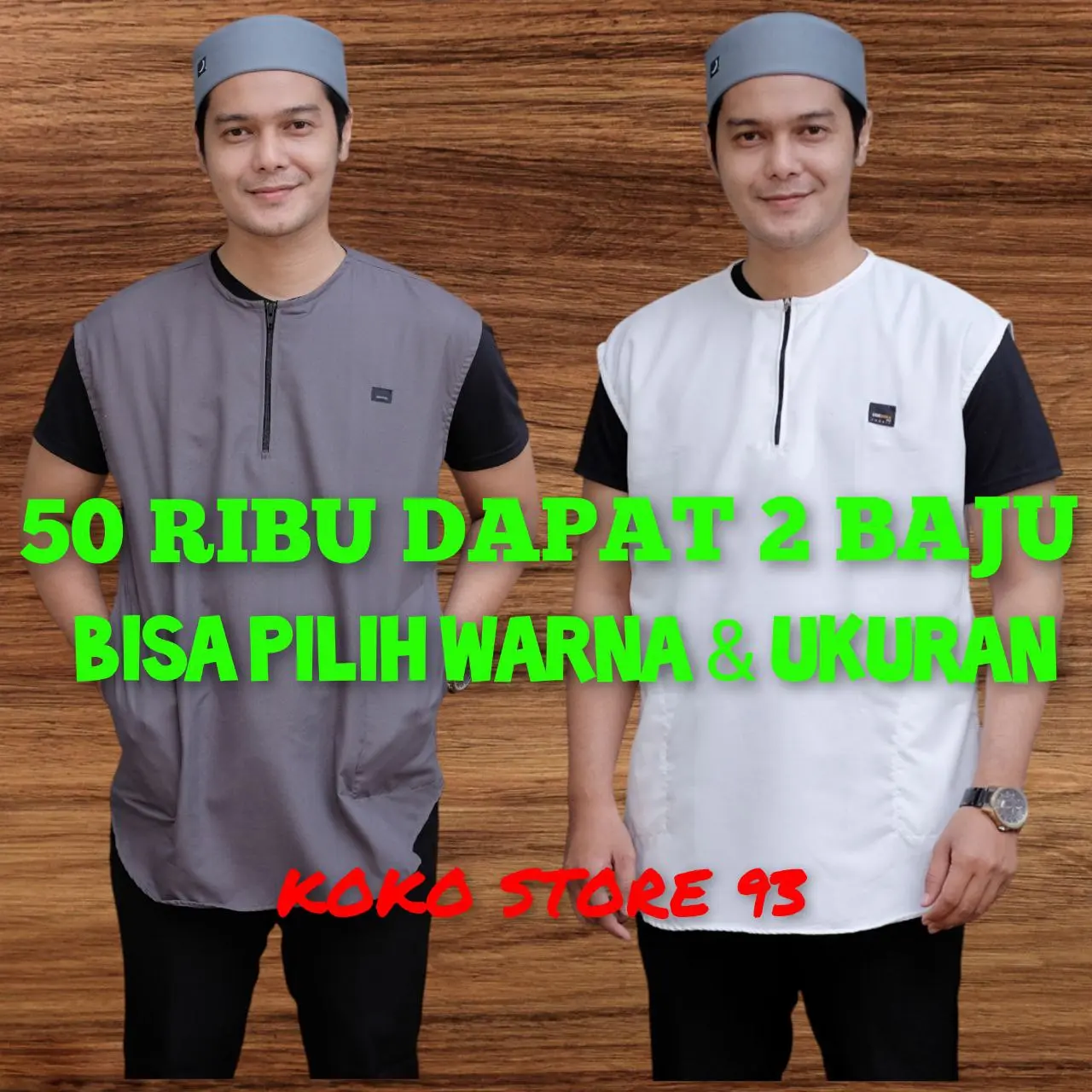 50 RIBU DAPAT 2 ROMPI SHOLAT MUSLIM PRIA DEWASA BAHAN FULL KATUN