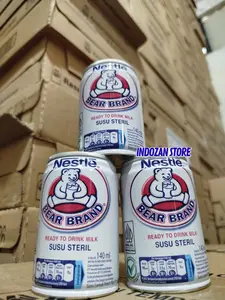 140ml isi 30 klng Bear Brand Susu Beruang Steril Ukuran 140ml Isi 30 Kaleng Praktis & Sehat Untuk Kebutuhan Harian Anda INDOZAN GROSIR