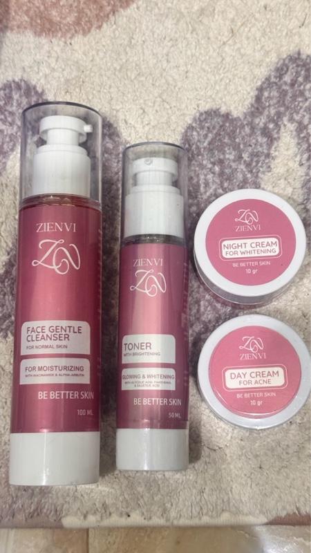Product Introduction of ZIENVI BEAUTY - PAKET WHITENING GLOW KEMASAN BARU (KRIM SIANG ACNE)- MENCERAHKAN Wajah 4