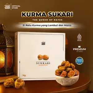 Timur Tengah Kurma Sukari 1 kg Kurma Raja Lembut Manis Legit Premium Sukkari Dates Original High Quality