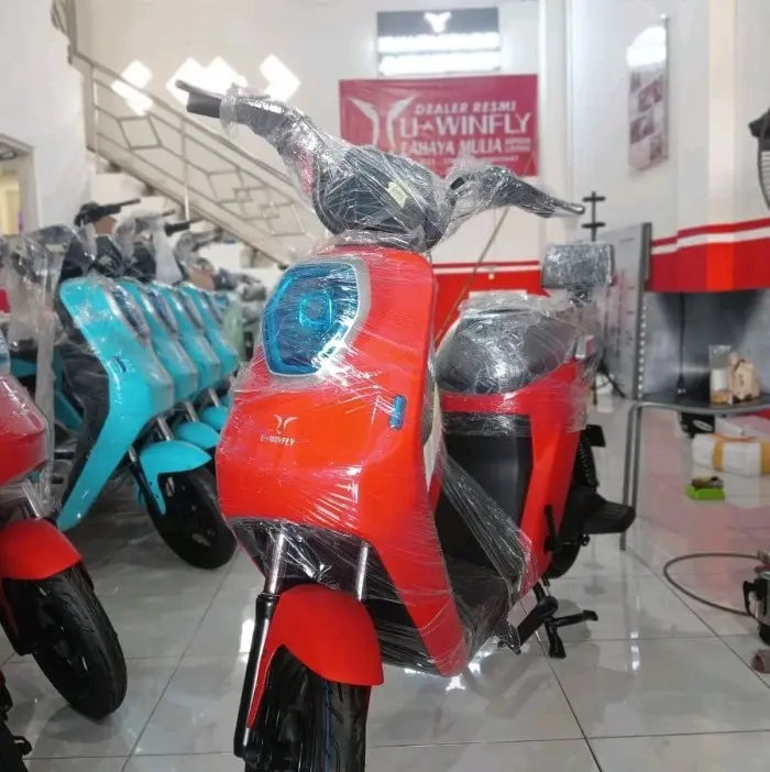 sepeda listrik uwinfly m60 - merah Outdoor