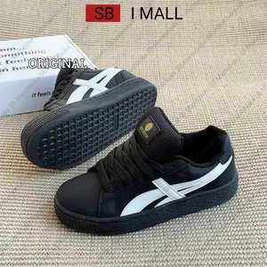 Couple Pasangan Pria wanita Sekolak SUEDE TKTN Model tali busa lidah Gemuk gendut terbaru untuk remaja dewasa warna Boots Shoes Kerja ringan stylish Sepatu Hitam Sekolah Karet Casual Sneakers Casual Sneakers Casual