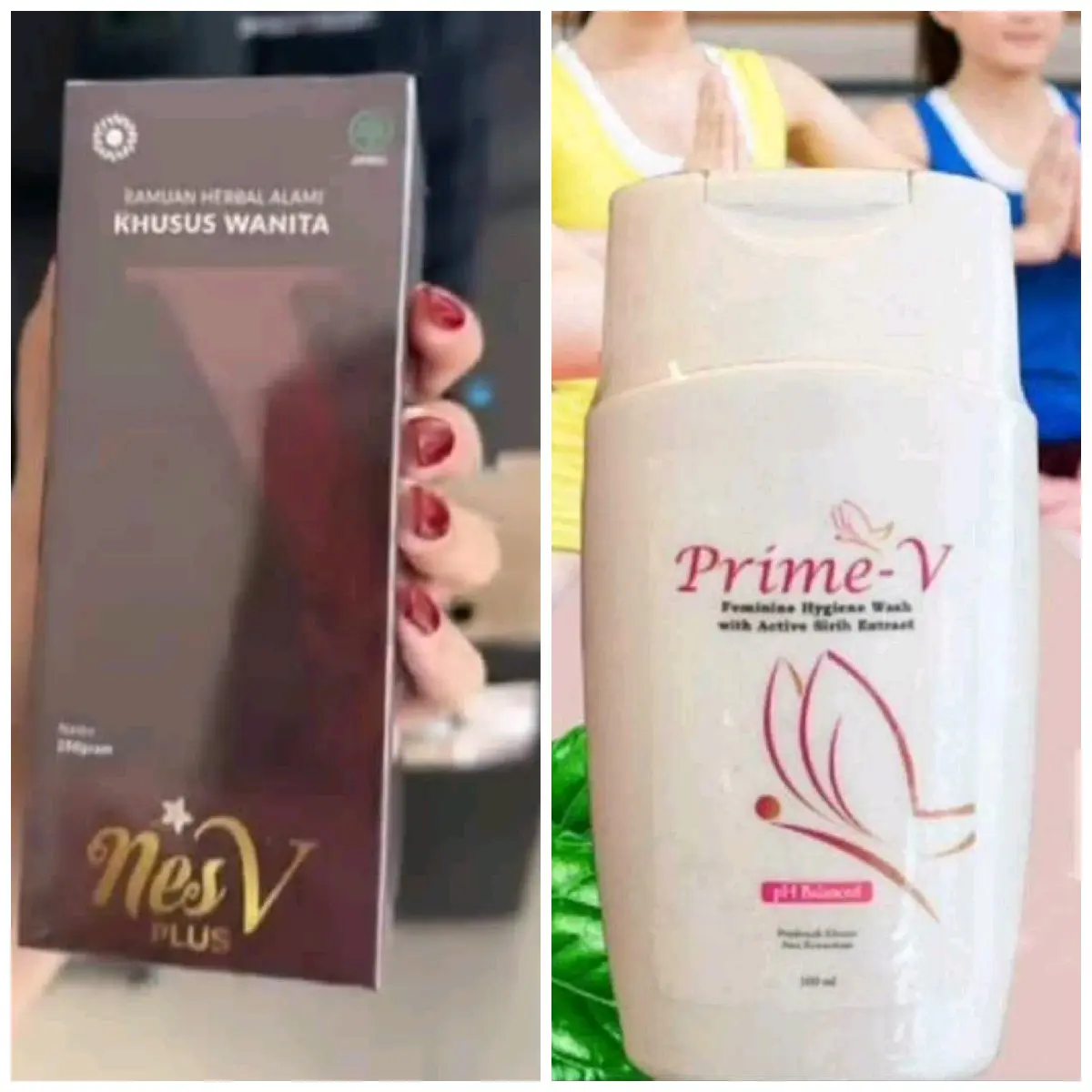 PAKET NESV PLUS & PRIME V HERBAL KESEHATAN KEWANITAAN sabun daun