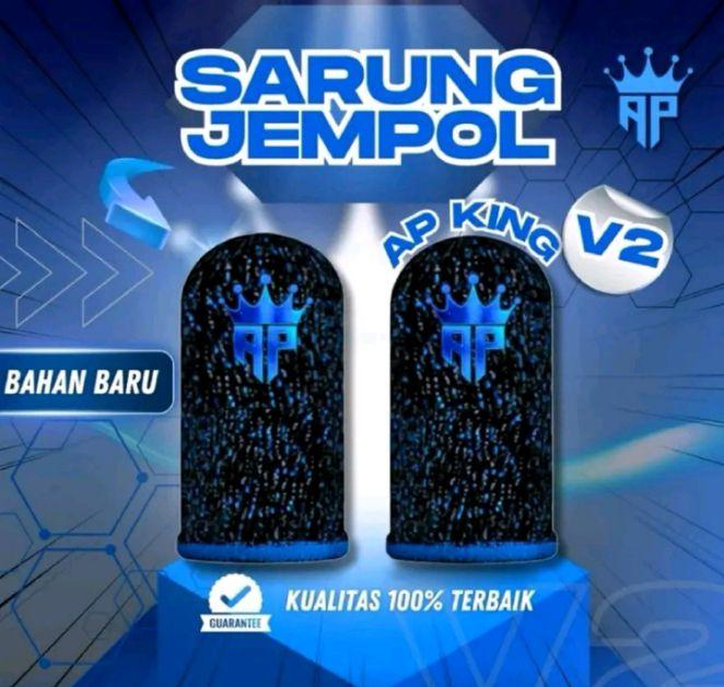 AP King Sarung Jempol V4 Logo Reflective Responsif Sensi Game FF untuk Free Fire Gaming by Andra ST Tipe Responsif Sensif Cleaning