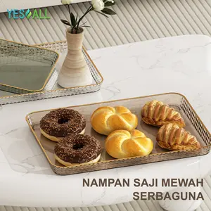 YESALL Nampan Saji Serbaguna Mewah Aesthetic Nampan Transparan Nampan Plastik Makanan Buah Snack Air Teh Kopi Rectangle Food Snack Tray Tatakan Dapur Mewah Tempat Makan Snack Makanan Minuman Buah Potong Estetik Piring Saji Plastik Piring Makan Buah YESALL Nampan Saji Serbaguna Mewah Aesthetic Nampan Transparan Nampan Plastik Makanan Buah Snack Air Teh Kopi Rectangle Food Snack Tray Tatakan Dapur Mewah Tempat Makan Snack Makanan Minuman Buah Potong Estetik Piring Saji Plastik Piring Makan Buah