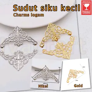 10pcs siku hiasan sudut mahar seserahan Gold & Silver//siku hantaran seserahan