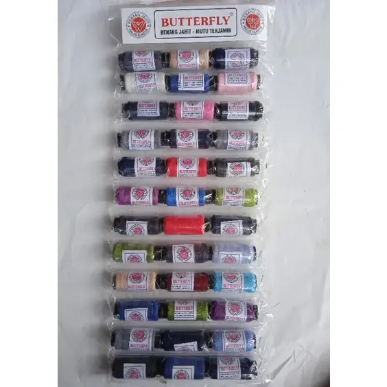 [ GROSIR ]Benang Jahit Buterfly Isi 72 pcs