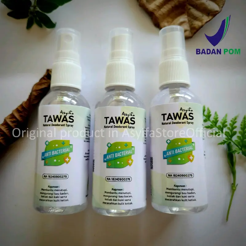 PAKET ISI 3 Tawas deodorant spray asyifa 60ml 2