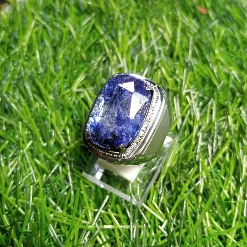 cincin Blue Kiyanit Ruby blue sapphire red Garnet &memo (200k) (khusus live) 0