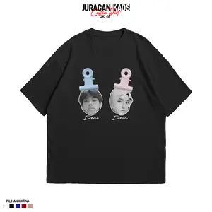 Juragan Kaos T-shirt Custom Foto Cotton Combed 24s Kaos Custom Bisa Ganti Foto T-shirt 24s Kaos Bucin Couple T-shirt Rekomendasi Kado Untuk Pacar
