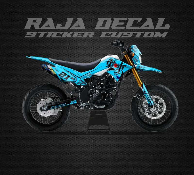 Decal Sticker Kawasaki Dtracker Fullbody Stiker Dekal Supermoto Custom Japanes 016 2