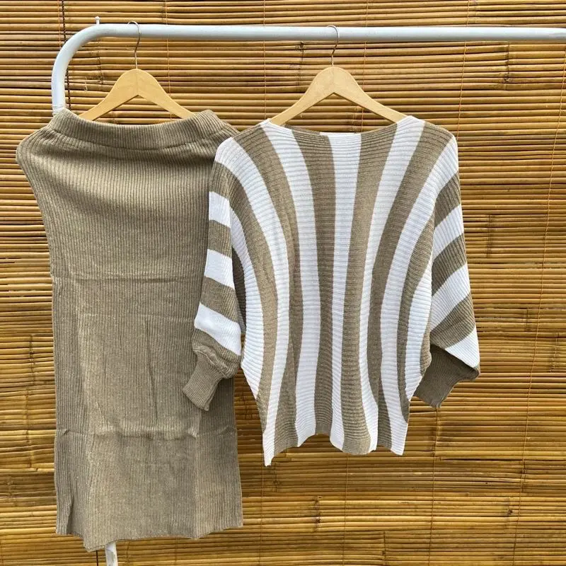 Alesha - STELAN RAJUT BATWING / RAJUT KELALAWAR SALUR PANJANG TEBAL 0