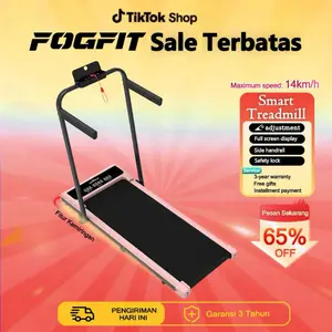【Garansi 5 tahun】4.4 FOGFITT Treadmill Portable Elektrik | Walking Pad untuk Jalan Santai & Lari | Alat Fitness Kardio di Rumah, Praktis dan Tidak Berisik Olahraga Jogging|Kecepatan 1-16 KM/H| Treadmill Elektrik alat olahraga jalan kaki manual core