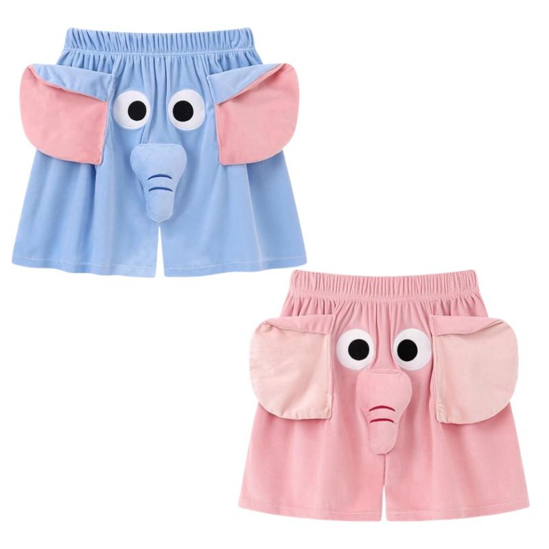 Đồ lót nam chất lượng cao thiết kế voi 3D dễ thương và vui nhộn quần sịp cotton nguyên chất áo phông Unisex