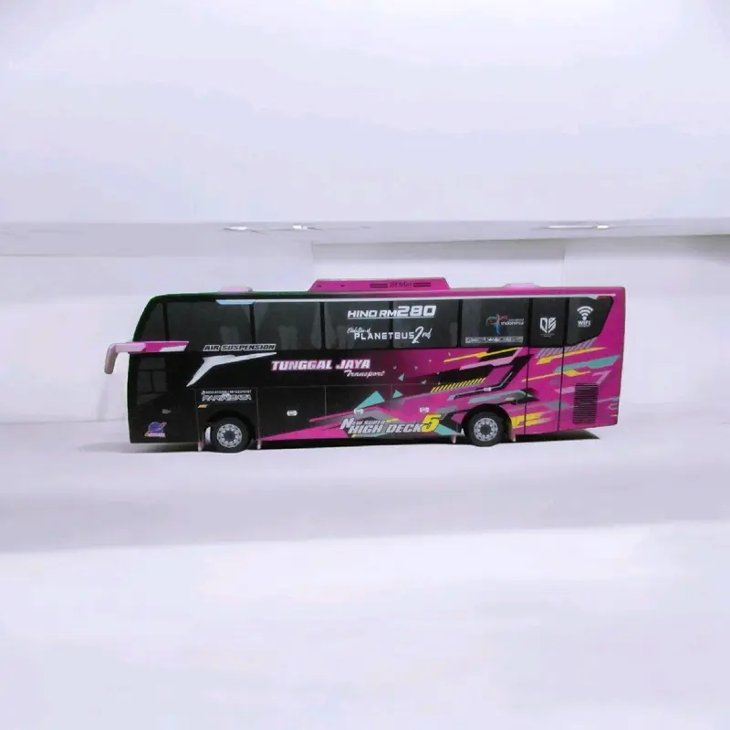 MINIATUR BUS PO TUNGGAL JAYA BLACKPINK NEW JB5 SHD 3