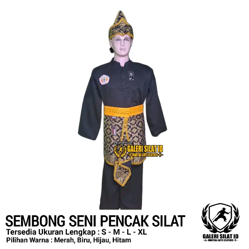 Sembong Pencak Silat - Kain Seni Pencak Silat - Dodot Silat IPSI - Atribut Seni Silat - Aksesories Seni Silat Batik Prada - Jarik Prada 2