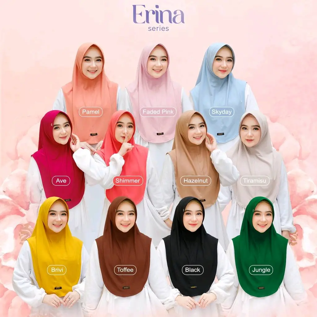 hijab instan Santai erina series by daffi hijab